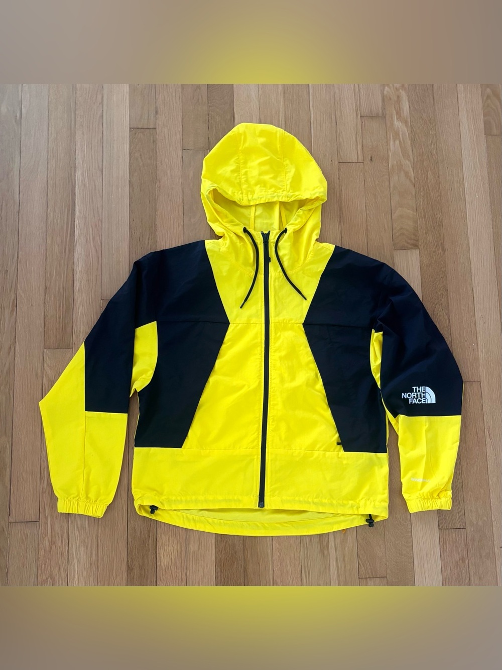 The North Face Peril Wind Jacket Womens S Yellow Gorpcore Full Zip NF0A4AFS